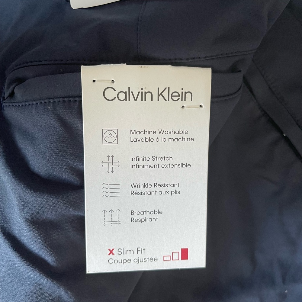 Calvin Klein Men's Dark Blue Dress Pants - Picture 9 of 11